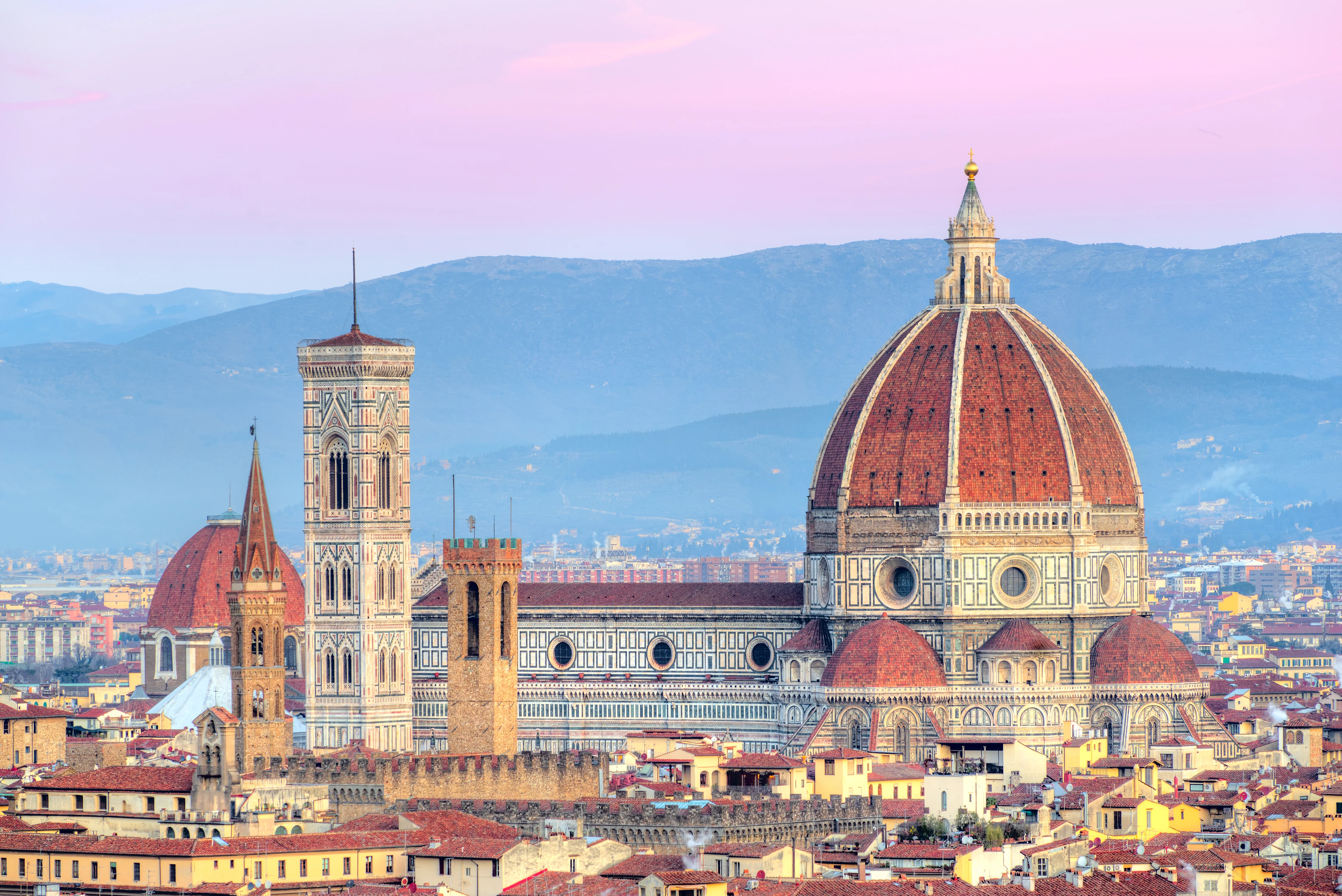 The iconic Duomo in Florence, representing the city's rich cultural heritage and architectural beauty.